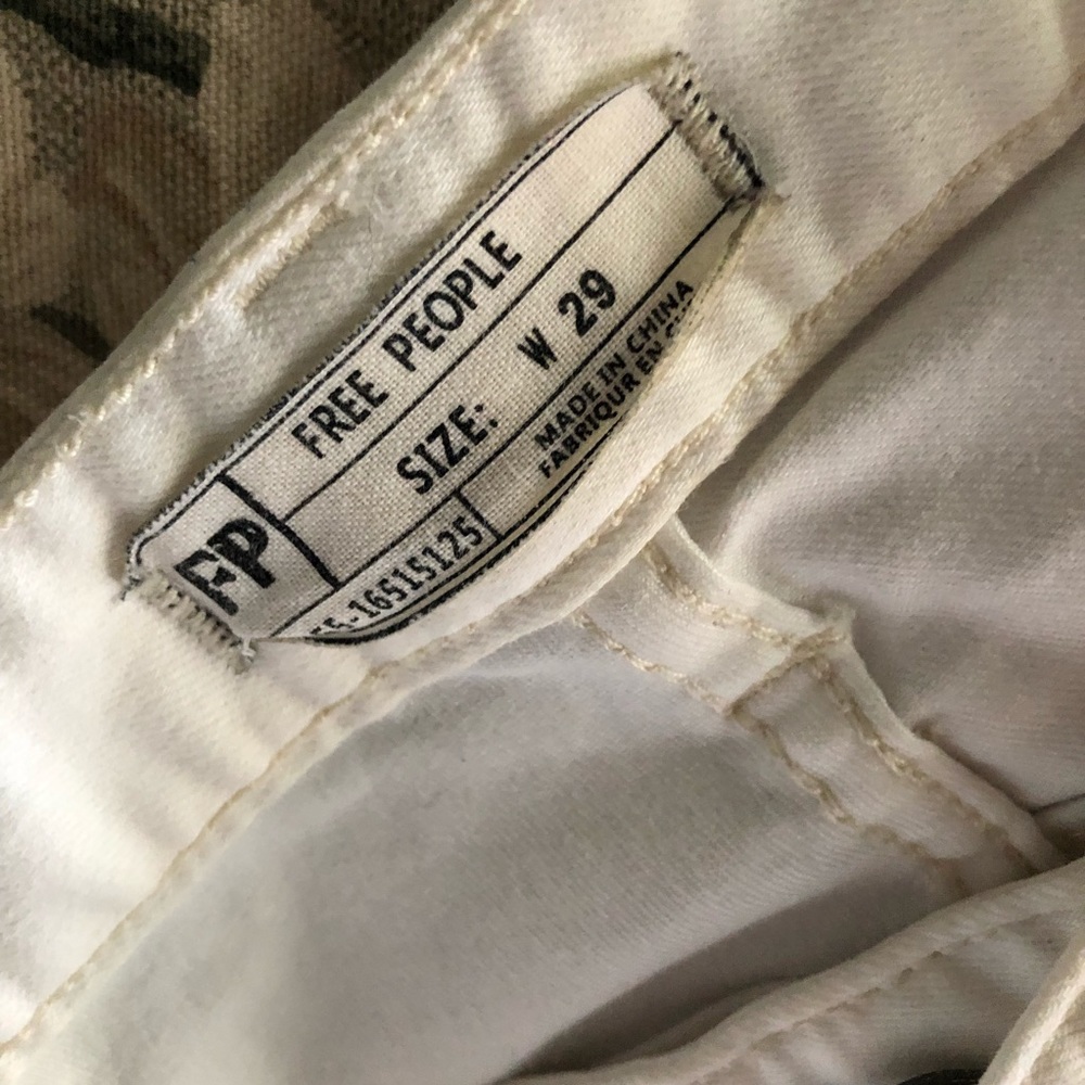 Free People White Denim Jeans